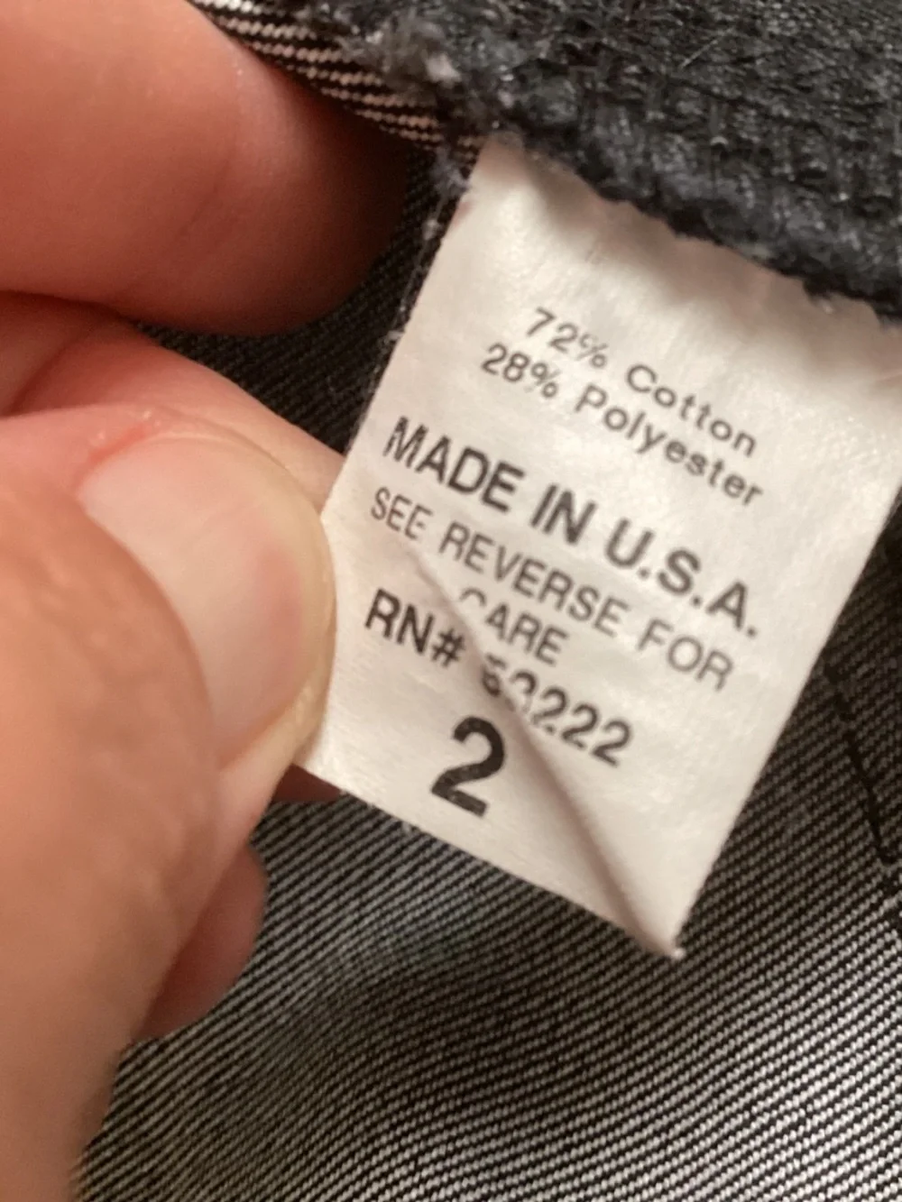 David Kahn Jeans, Grey Wash, Size 2
